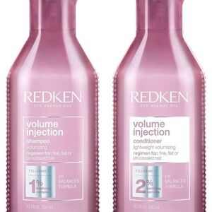 Redken Volume Injection Haircare Duo in Pink